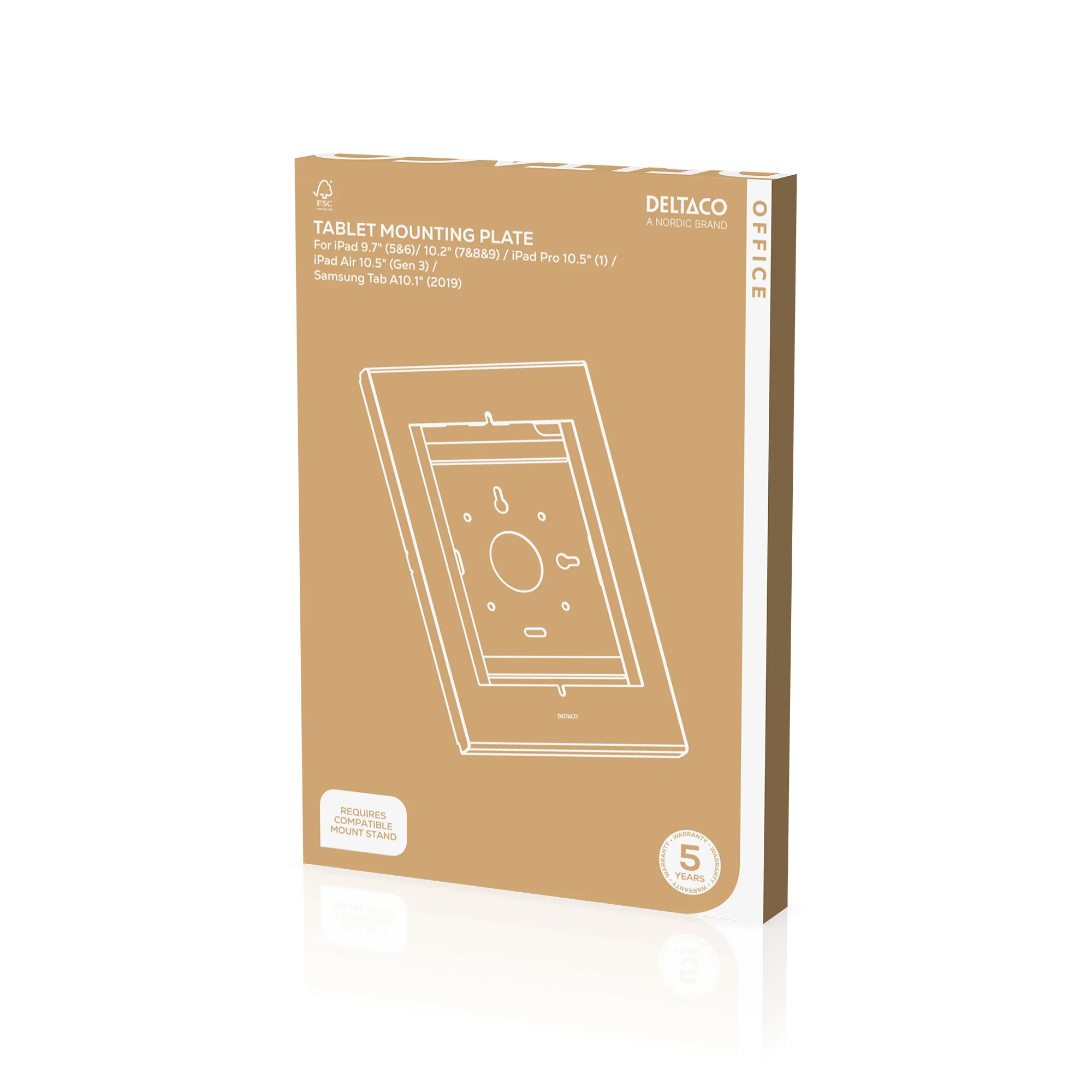 DELTACO Office Plate, iPad 9,7",10,2",10,5",Samsung A10,1"