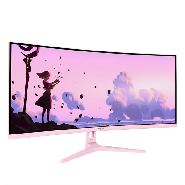 Arozzi 34" Nova. QHD, 165Hz, 1ms, VA - curved gaming monitor, Pink