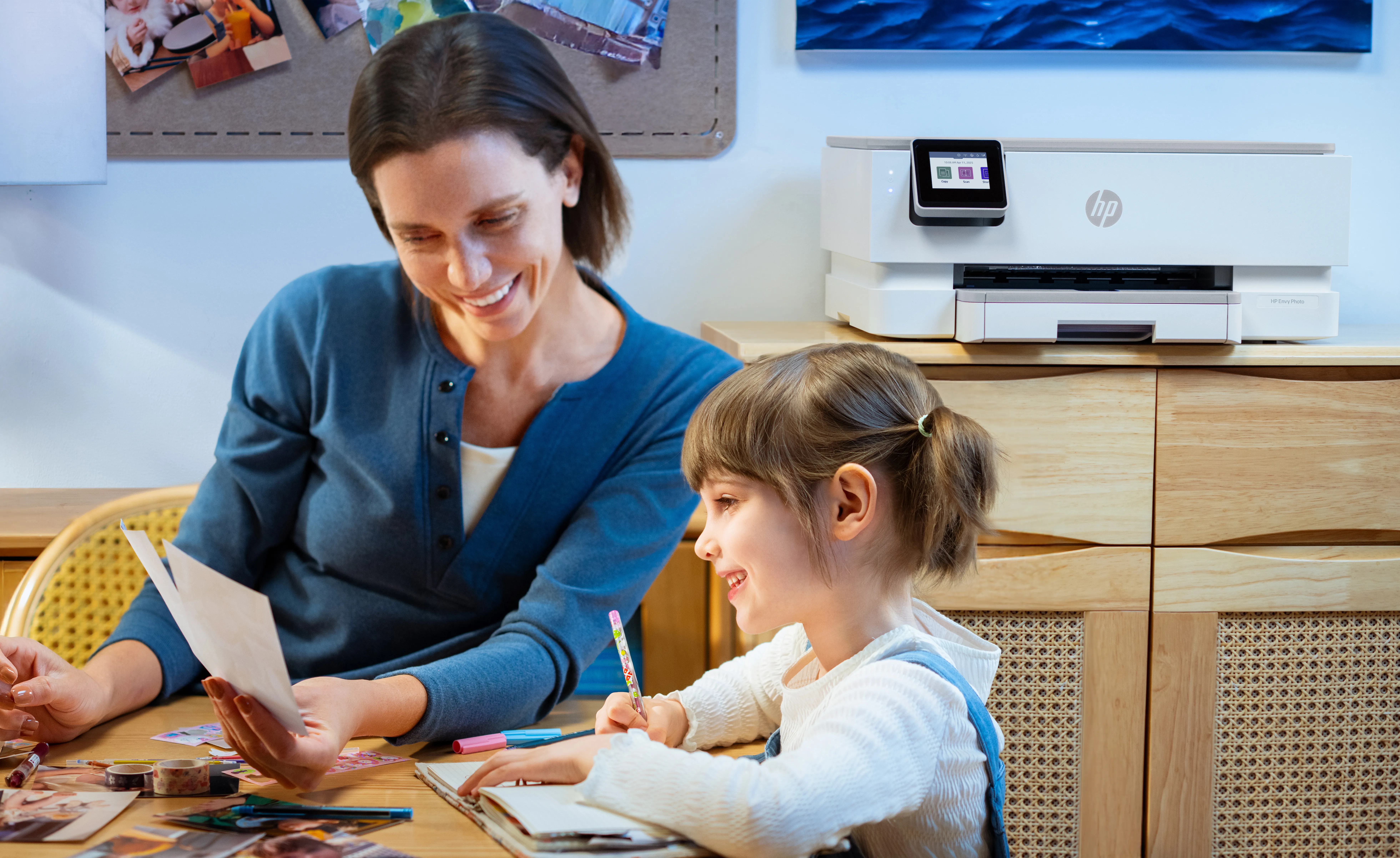 HP Envy Photo 7230 All-in-One Color Inkjet 10ppm Print Scan Copy Photo Printer USB 2.0 Wi-Fi