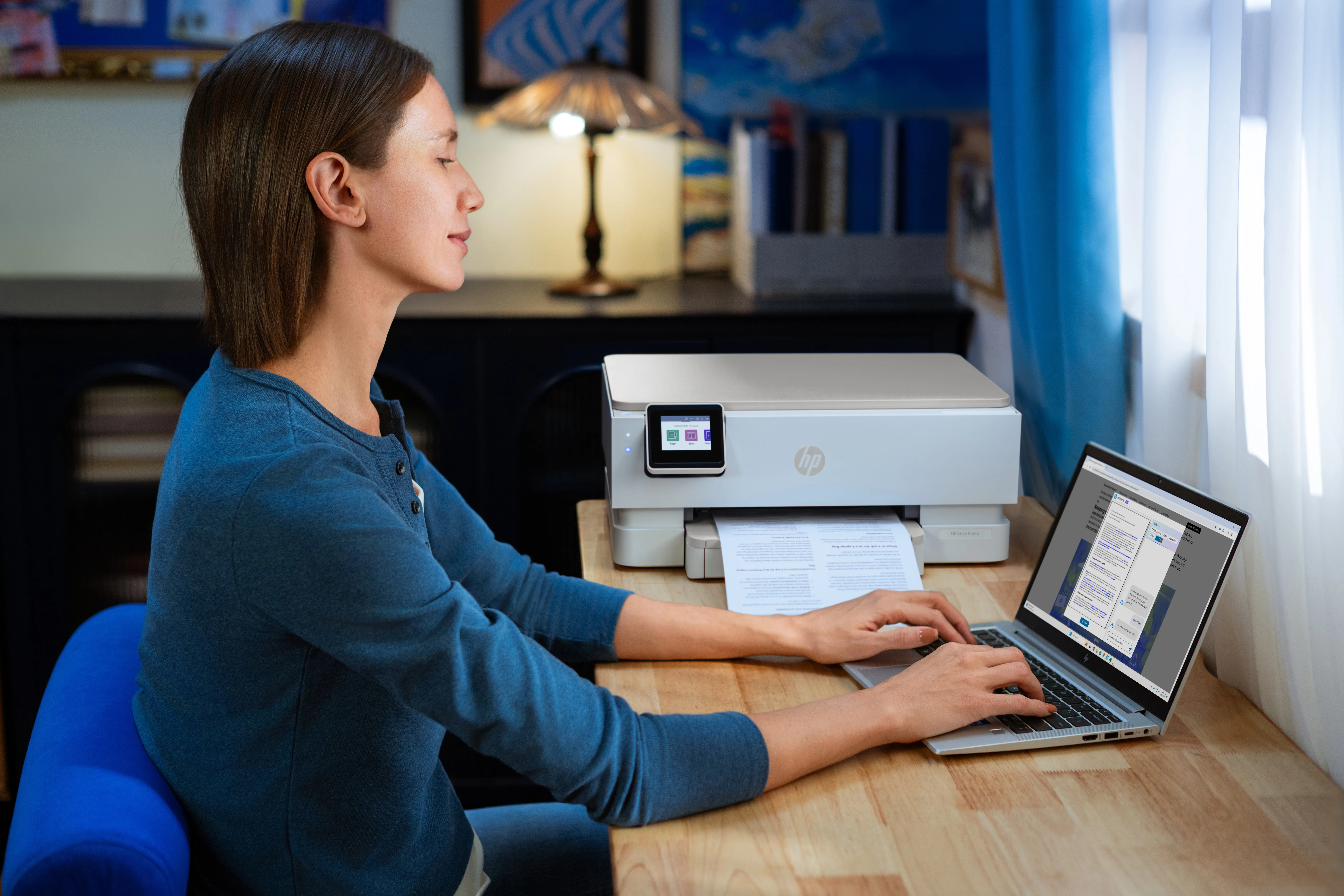 HP Envy Photo 7230 All-in-One Color Inkjet 10ppm Print Scan Copy Photo Printer USB 2.0 Wi-Fi