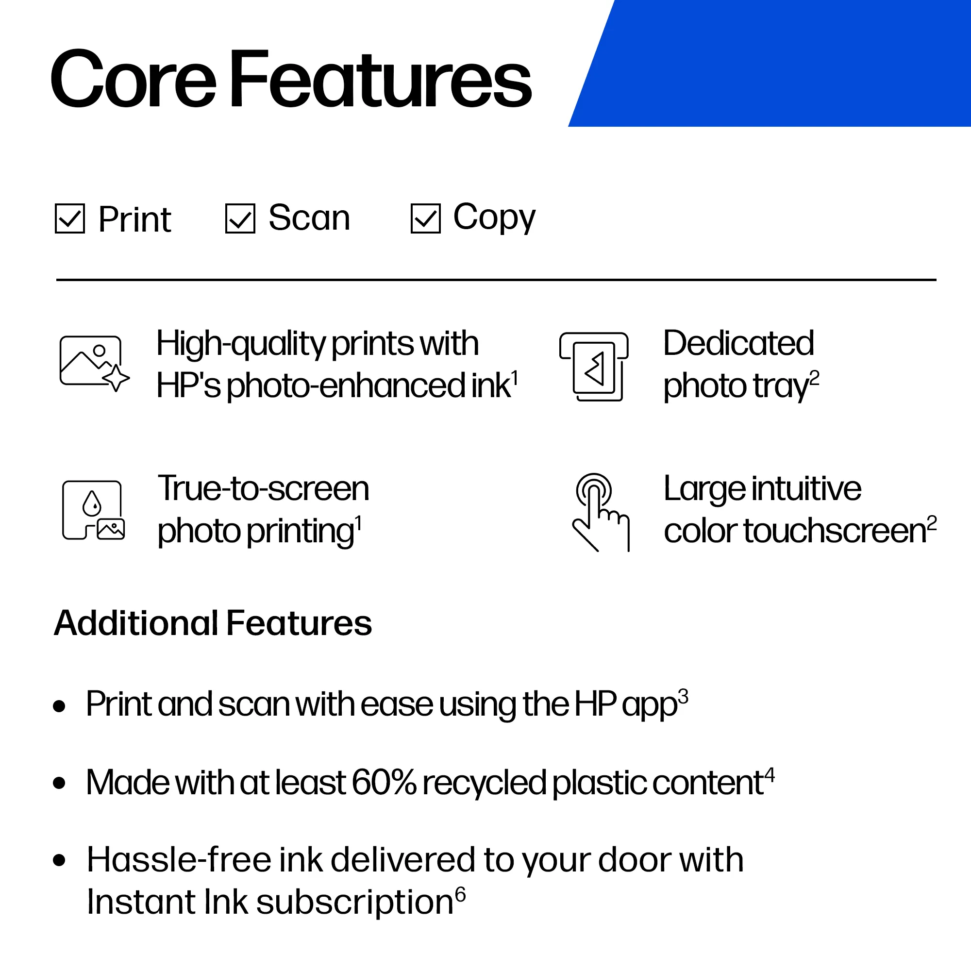 HP Envy Photo 7230 All-in-One Color Inkjet 10ppm Print Scan Copy Photo Printer USB 2.0 Wi-Fi