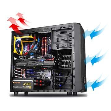 Thermaltake Versa H24 - miditornikotelo, Musta