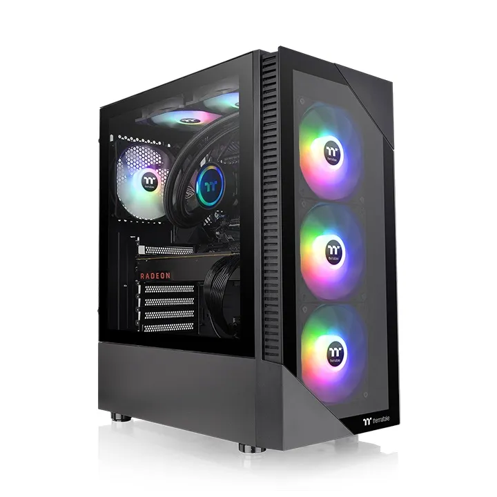 Thermaltake View 200 TG ARGB - Mid Tower case, window, Black