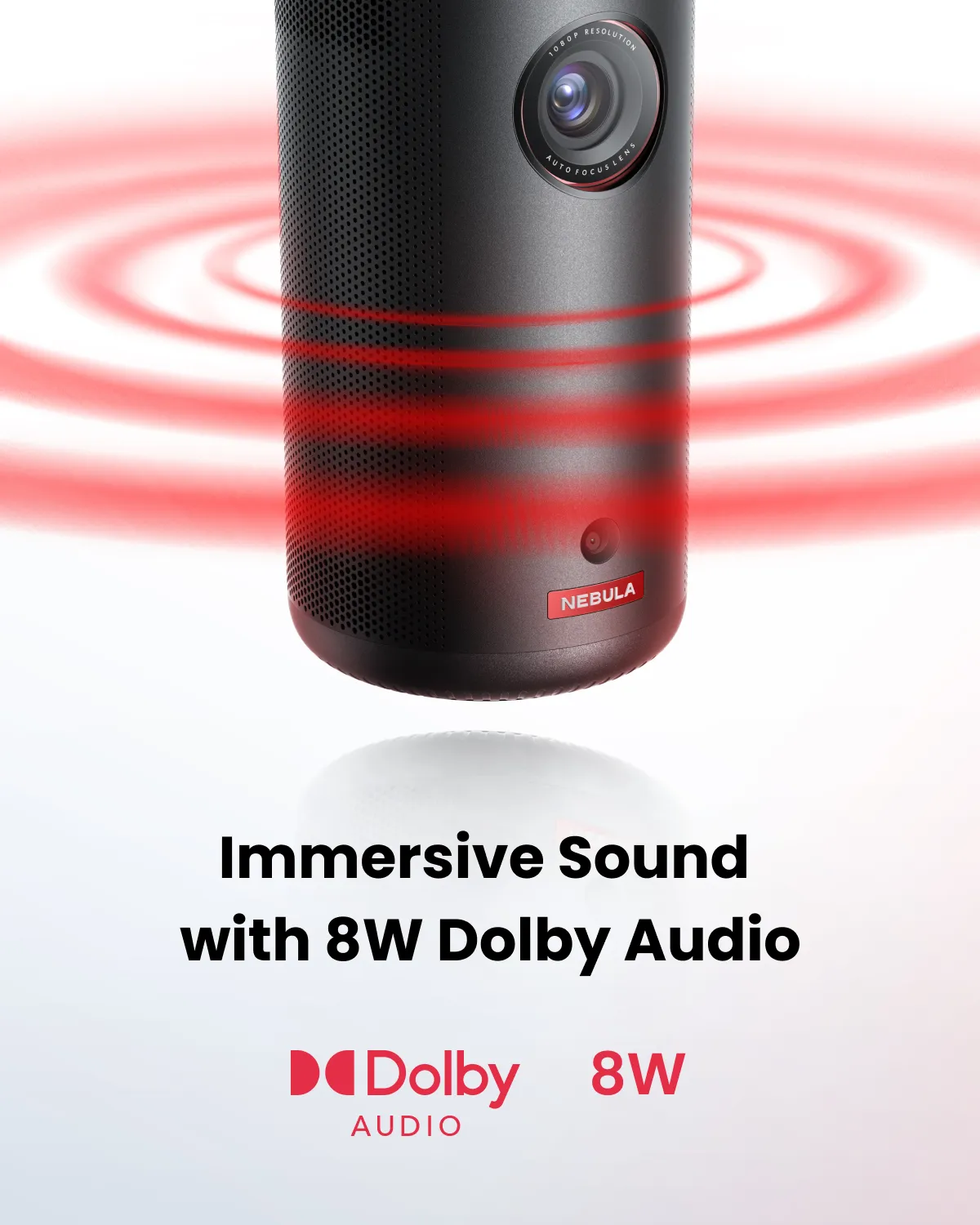 Anker Nebula Capsule 3 Google TV DLP Full HD 200 ANSI lm portabel LED-projektor, svart