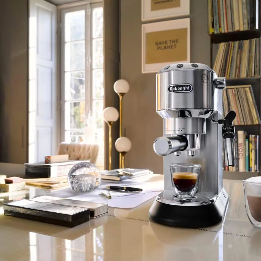 Delonghi Dedica Style EC 685.M - espresso machine, Black, Metallic, Silver