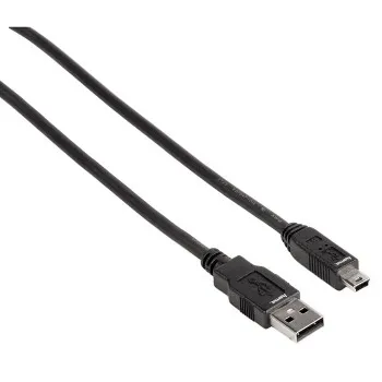 Hama GPS USB-A - Mini-USB B - kabel, 1,8 m, Svart