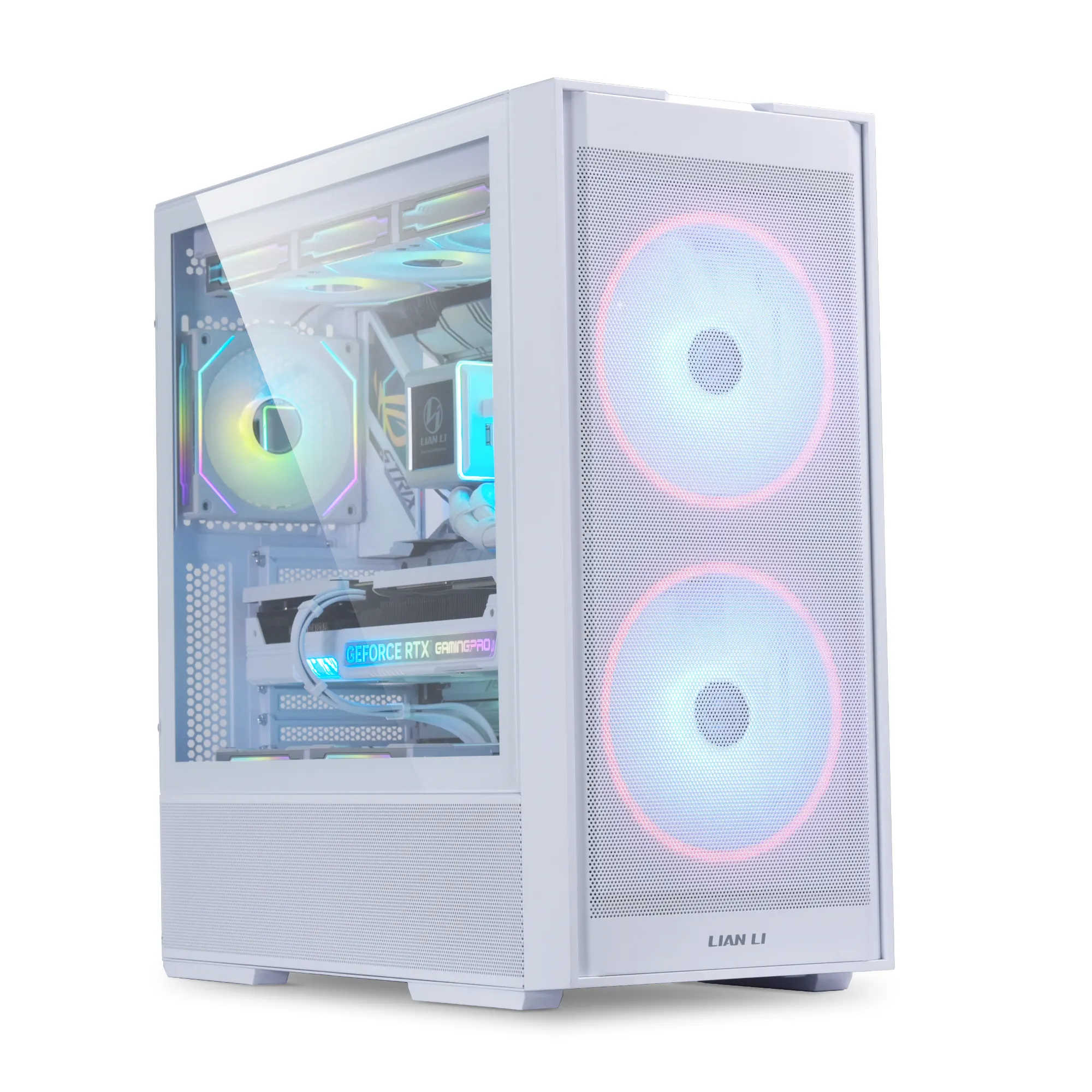 LIAN LI LANCOOL 206RW Midi-Tower Case with window and RGB lighting, White