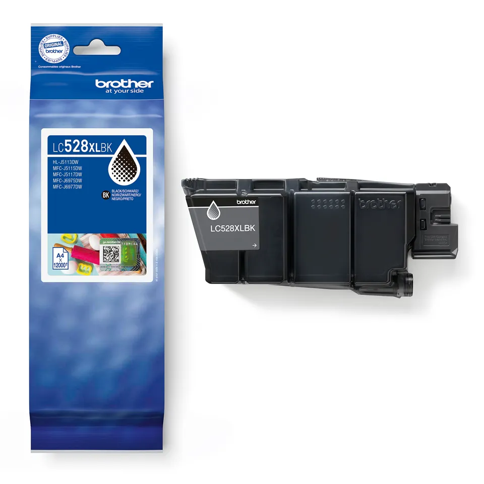 Brother LC528XLBK Ultra High Yield ink cartridge, Black