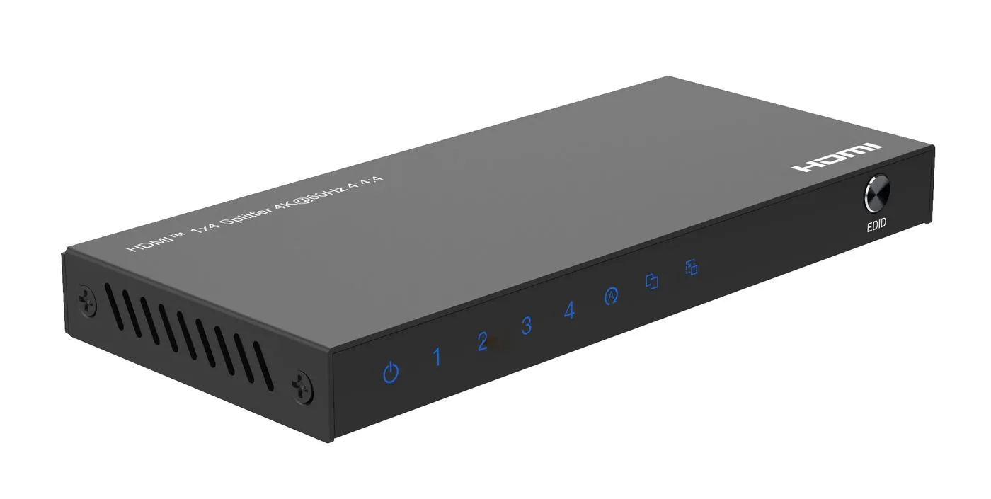 4K@60Hz HDMI Splitter 1x4, 4:4:4