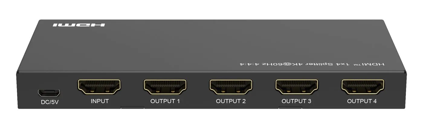 4K@60Hz HDMI Splitter 1x4, 4:4:4