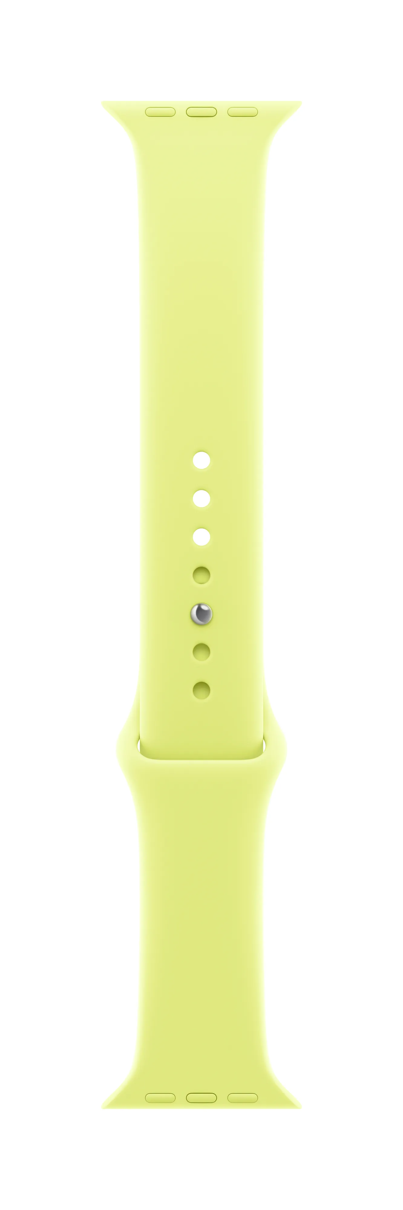 Apple Watch 46 mm -urheiluranneke, Neonkeltainen, S/M