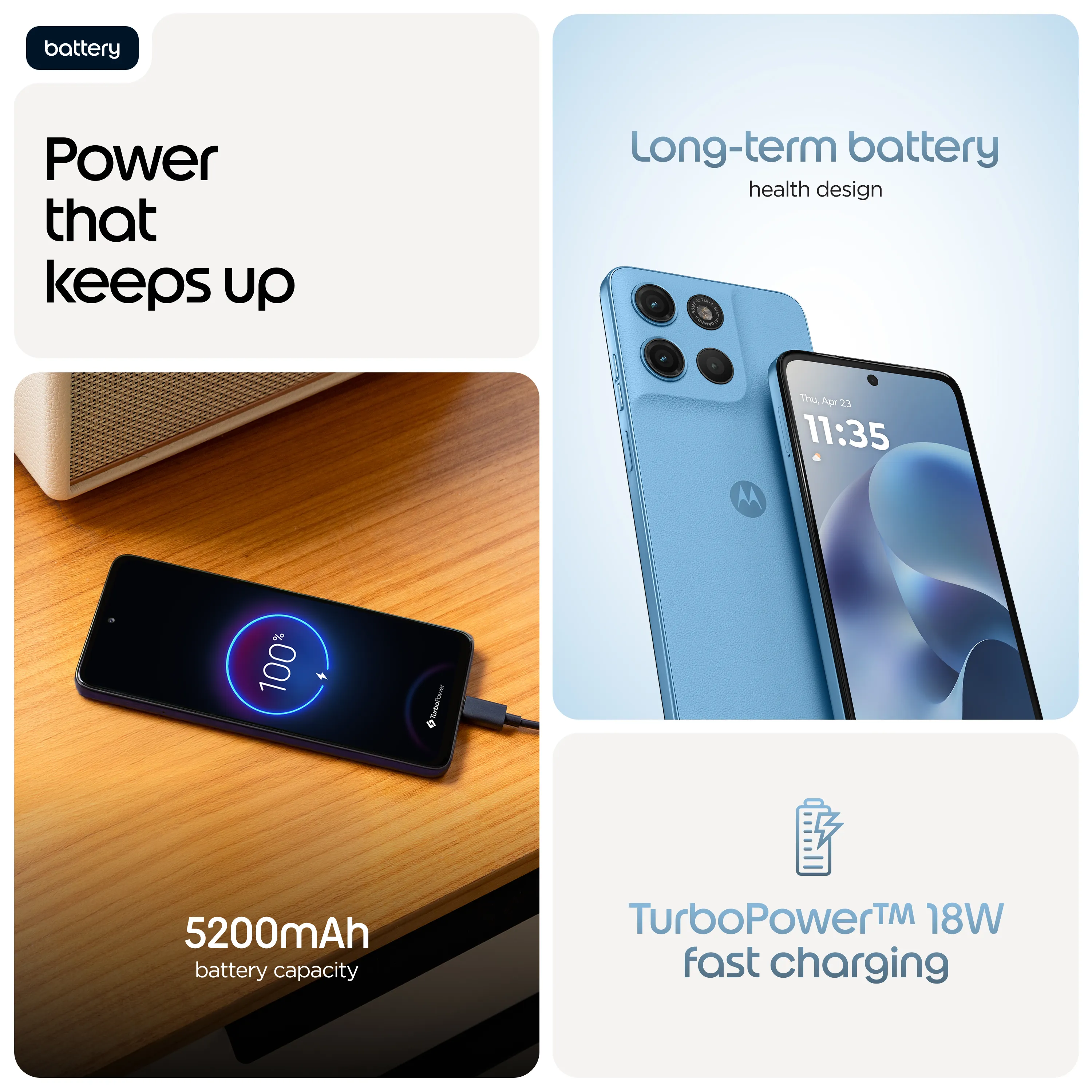 Motorola Moto G17 5G 8/128 GB, PANTONE Alaskan Blue