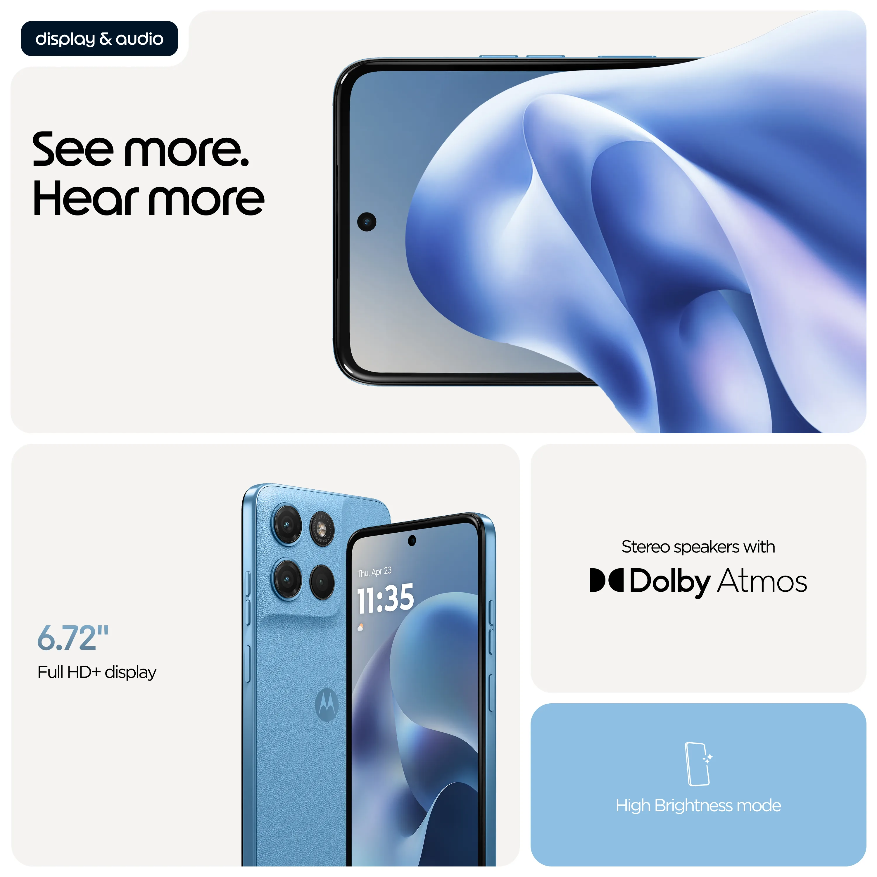 Motorola Moto G17 5G 8/128 GB, PANTONE Alaskan Blue