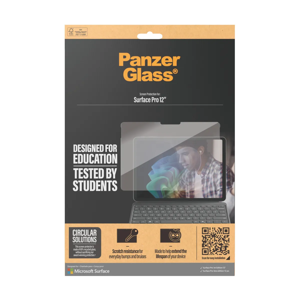 PanzerGlass Microsoft Surface Pro 12" UWF