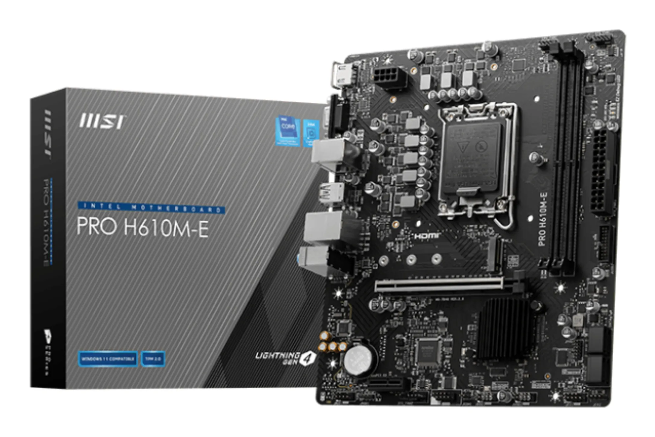 MSI PRO H610M-E mATX - moderkort