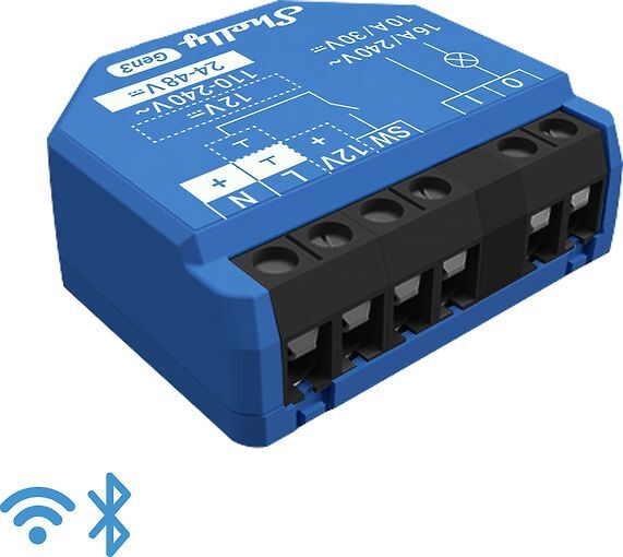 Shelly 1 Gen3 - smart relay switch, Wi-Fi