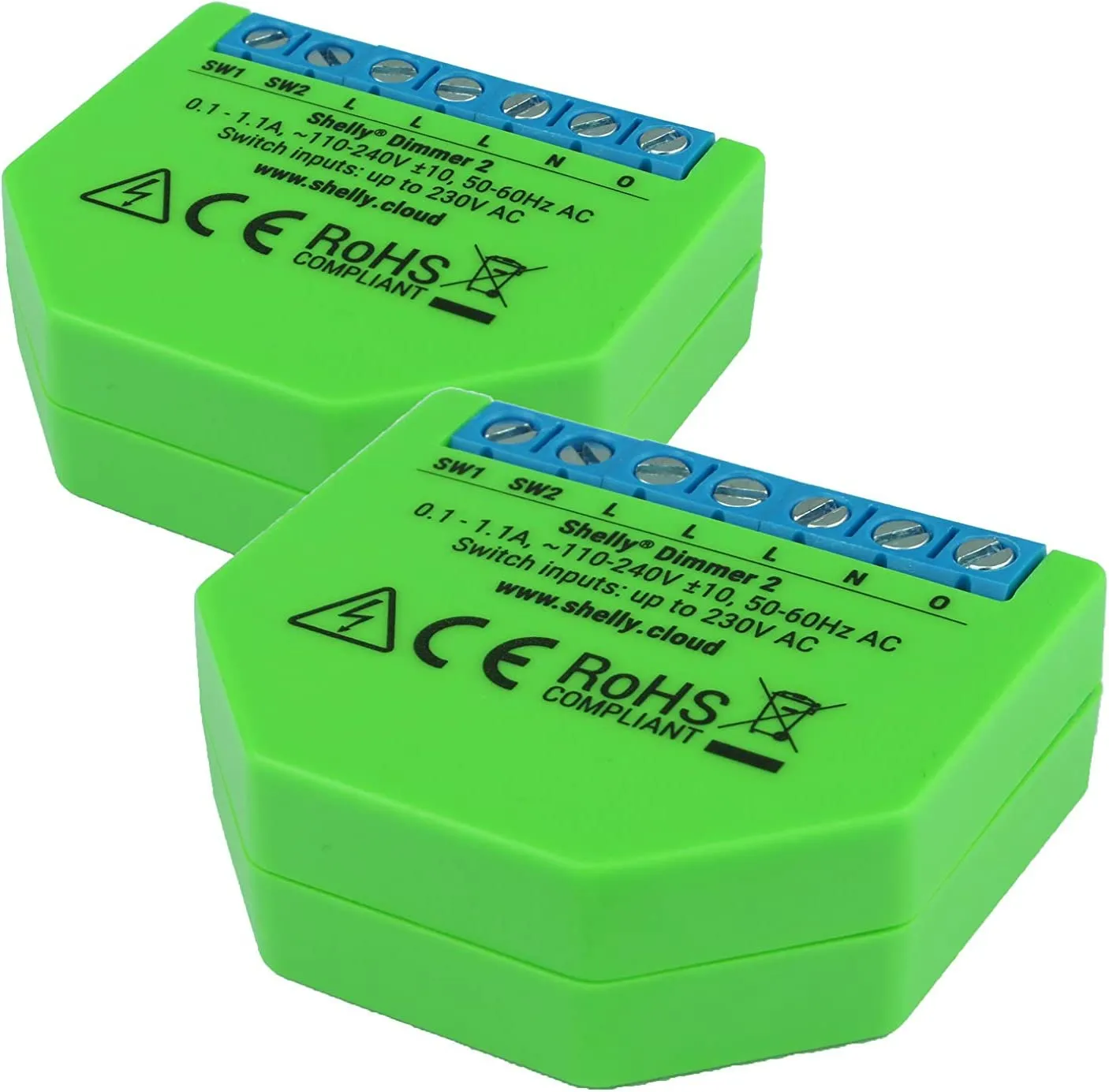 Shelly Dimmer 2 - smart dimmer, 2-pack