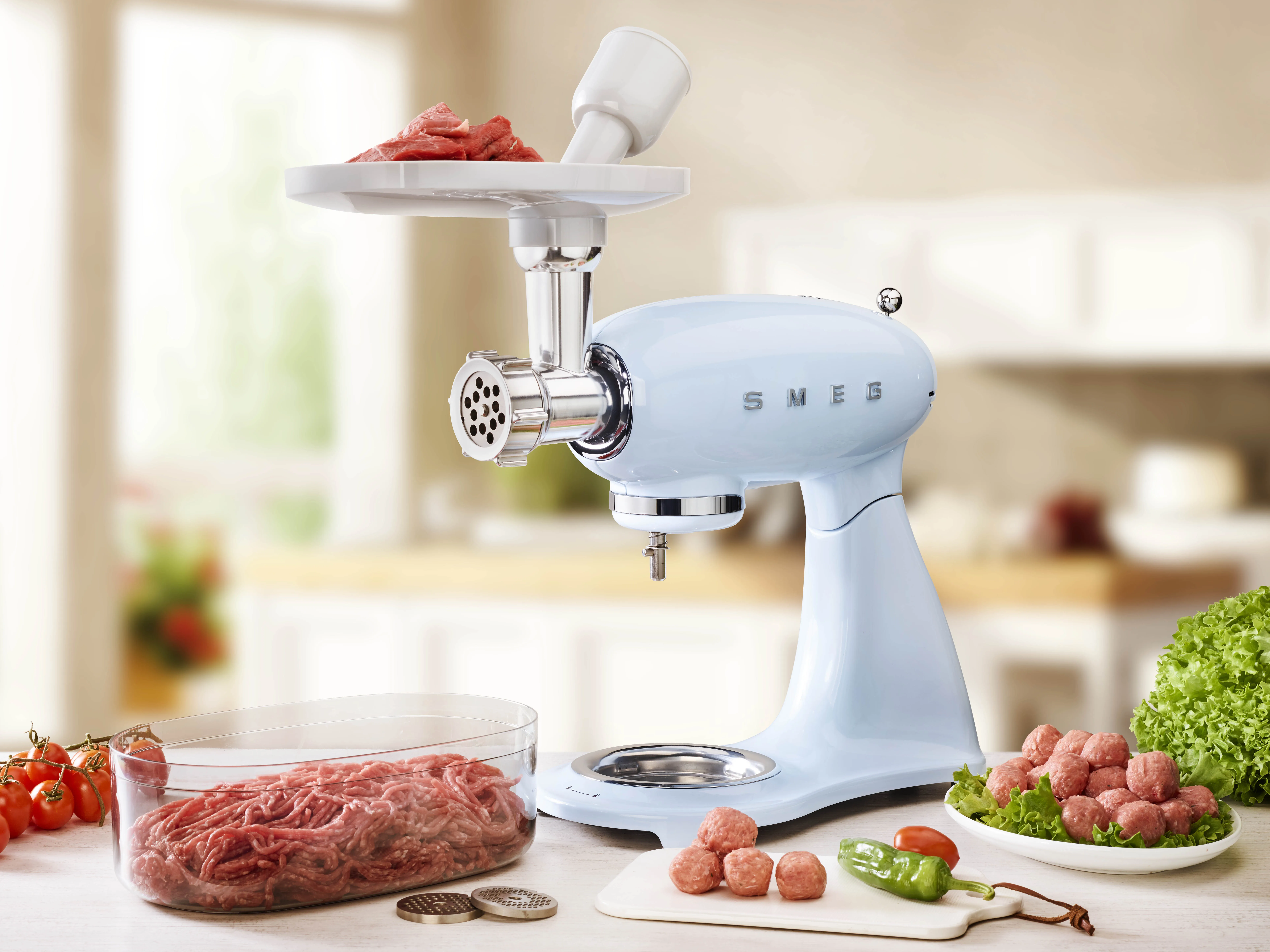 Smeg 50's Style -keitti&ouml;kone, Pastellinsininen