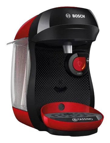Bosch Tassimo Happy TAS103E kapselmaskin, 0,7 l, svart, r&ouml;d