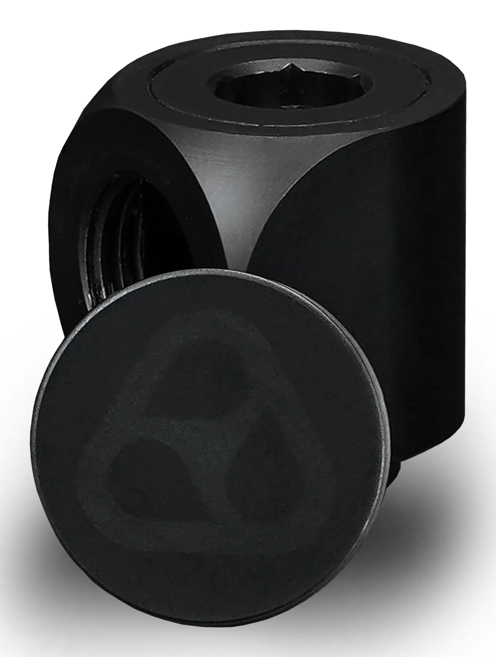 Thermal Grizzly DeltaMate Rotary 90&deg; -liitin, musta