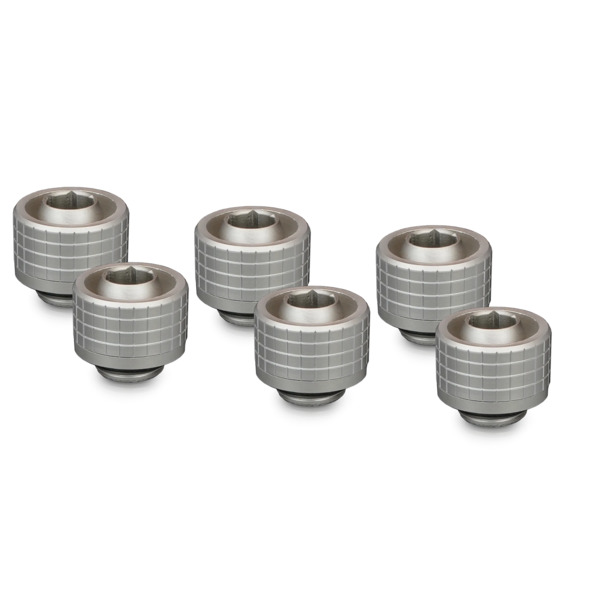 Thermal Grizzly DeltaMate ST16 16/10mm G1/4" 6 kpl -letkuliitin, matta nikkeli