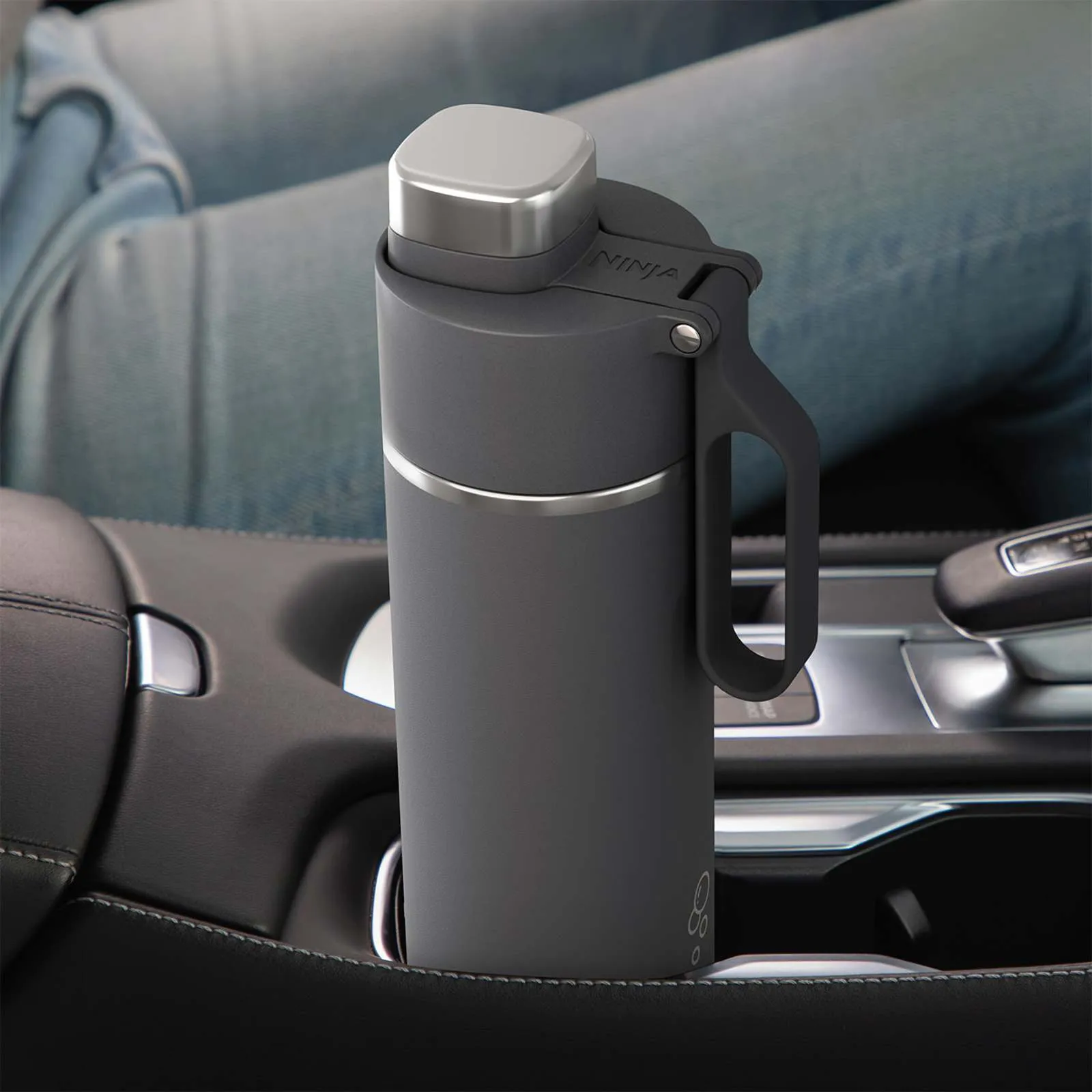 Ninja Thirsti 530ml -matkapullo, harmaa
