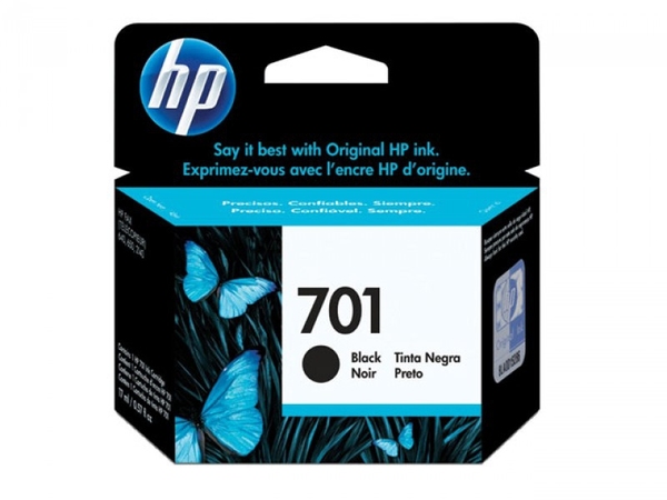 HP 701 - CC635AE - kasetti tulostimelle - 1 x musta - 895 sivua malleihin Fax 640