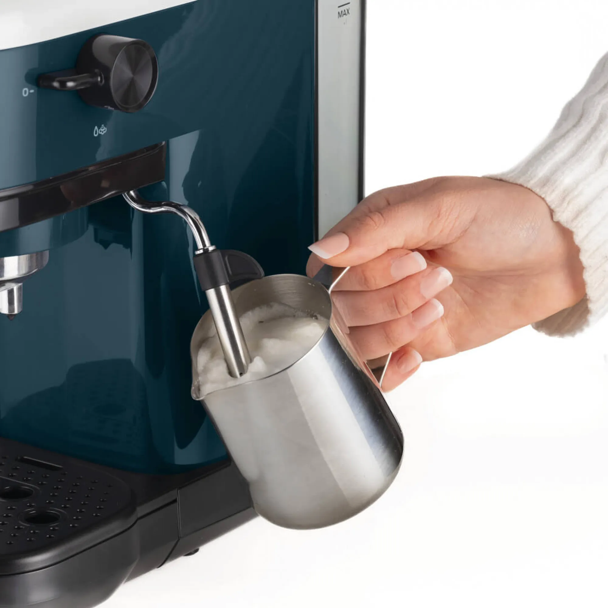 Ariete 1399 manuell espressomaskin, vit