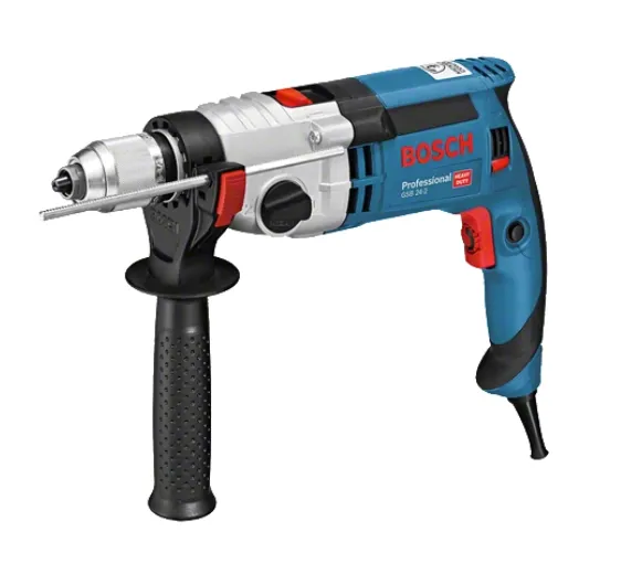 Bosch impact drill GSB 24-2 Professional&nbsp;(blue / black, 1,100 watts)