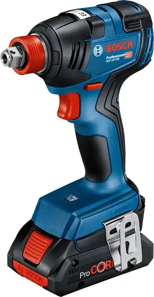 Bosch Cordless Impact Wrench GDX 18V-200 Professional, 18V (blue/black, 2x Li-Ion battery ProCORE18V 4.0Ah, L-Case)