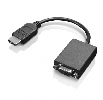 LENOVO HDMI to VGA Mon Adapter - adapter, Black