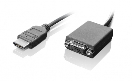 LENOVO HDMI to VGA Mon Adapter - adapter, Black