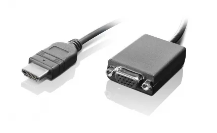 LENOVO HDMI to VGA Mon Adapter - adapter, Black