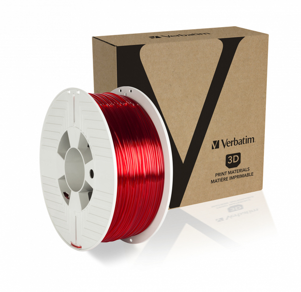 3D Printer Filament PET-G 1.75MM 1KG RED TRANSPARENT