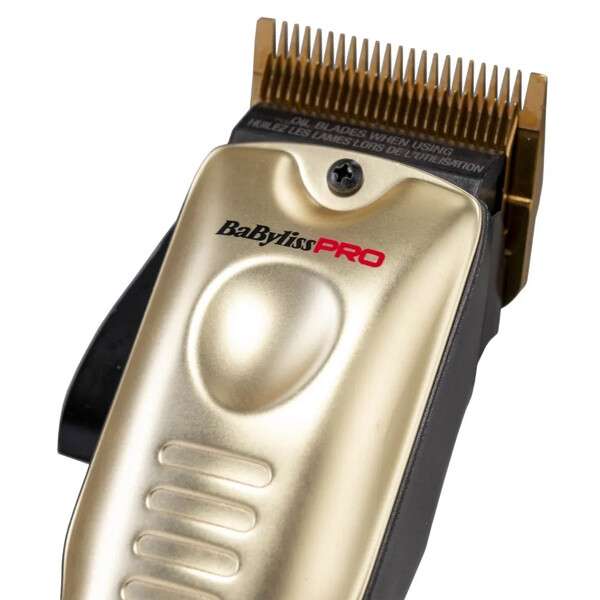 BaByliss PRO LO-PROFX FX825GE Cordless Hair Clipper, Gold