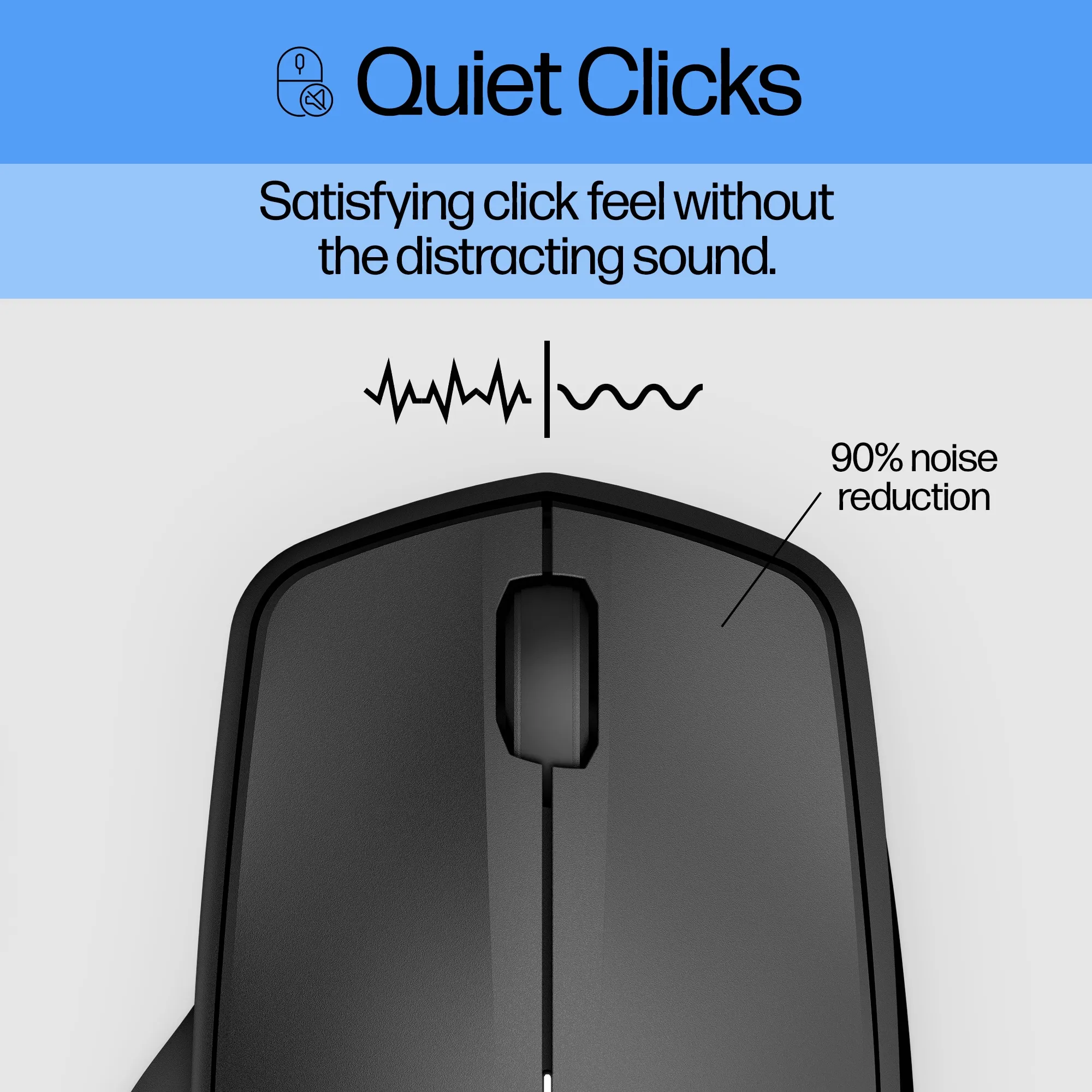 HP 280 Silent Wireless Mouse, Black (Consumer)