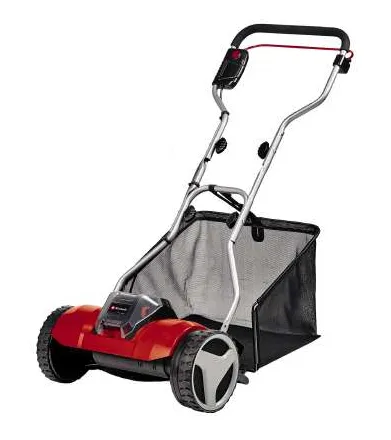 Einhell GE-HM 18/38 Li-Solo Cordless Cylinder Lawn Mower, 18 Volt, 14-38 mm, 45 Litres, 400m&sup2;