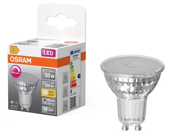 OSRAM Superstar PAR16 LED Reflector Bulb 3.7 W 350 lm 2700 K GU10 36&deg; Dimmable