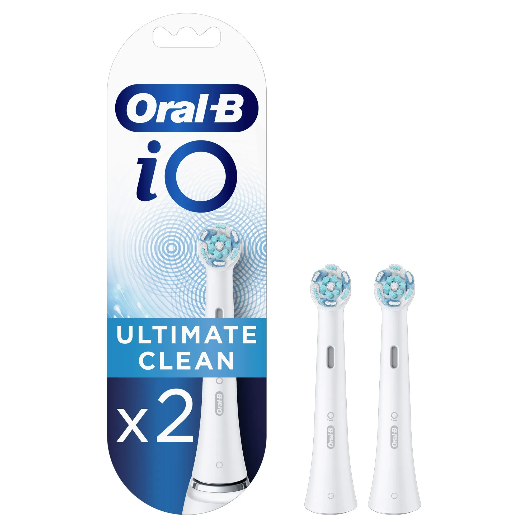 Oral-B iO Ultimate Clean Valkoinen -vaihtoharja, 2 kpl