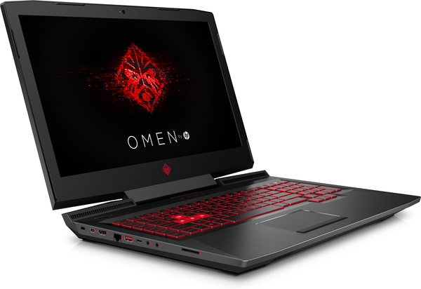 HP 17.3" Omen, 8GB / 1256 GB HDD+SSD, GTX 1050 2GB, Win 10 Home - gaming notebook, Black