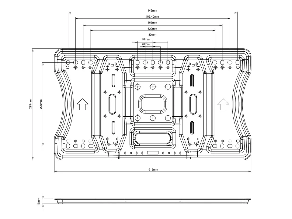 Multibrackets M VESA Super Slim Tilt &amp; Turn Plus HD - Asennuspakkaus (nivelik&auml;s varsi) tuotteelle LCD nestekiden&auml;ytt&ouml; / plasma TV - musta -n&auml;yt&ouml;n koko: 42&quot;-80&quot;