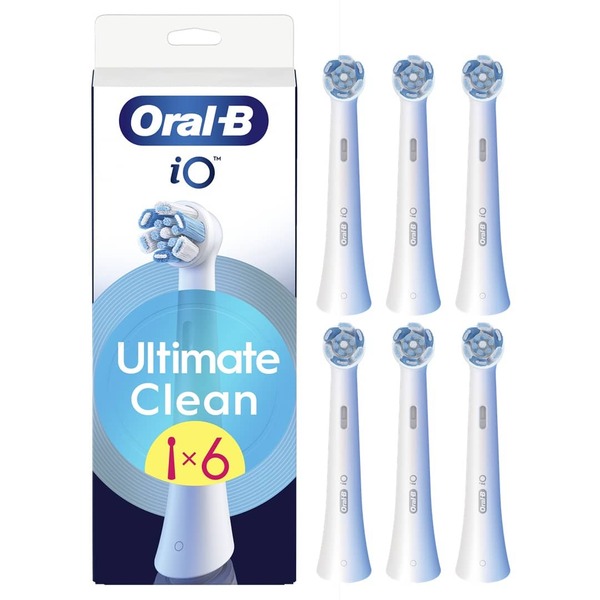 Oral-B iO Ultimate Clean 6 pcs Replacement Toothbrush Heads, White