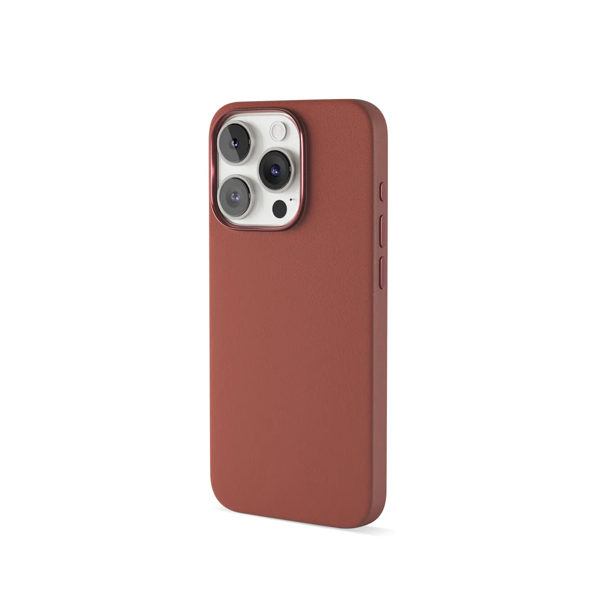 Epico Mag+ Leather Case, iPhone 16 -suojakuori, Ruskea