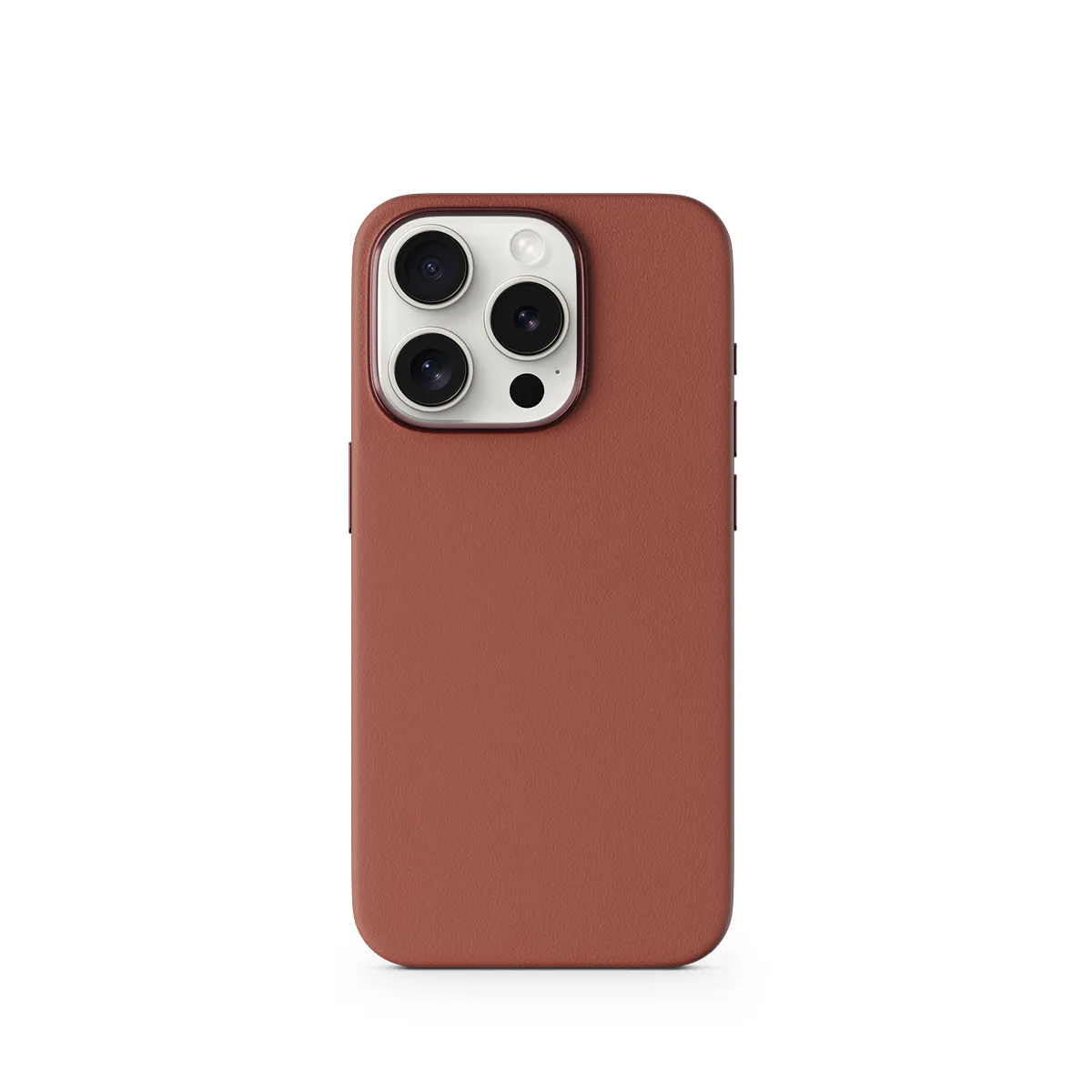 Epico Mag+ Leather Case, iPhone 16 -suojakuori, Ruskea