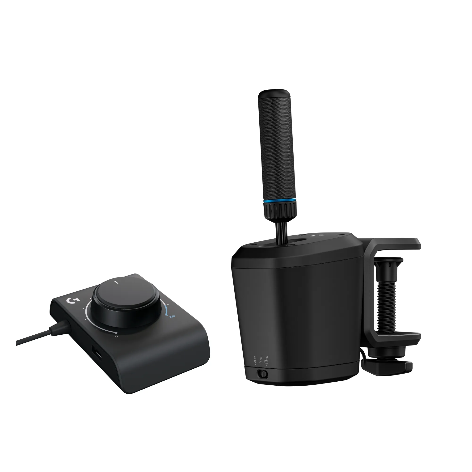 Logitech RS vaihdekeppi ja k&auml;sijarru, Musta