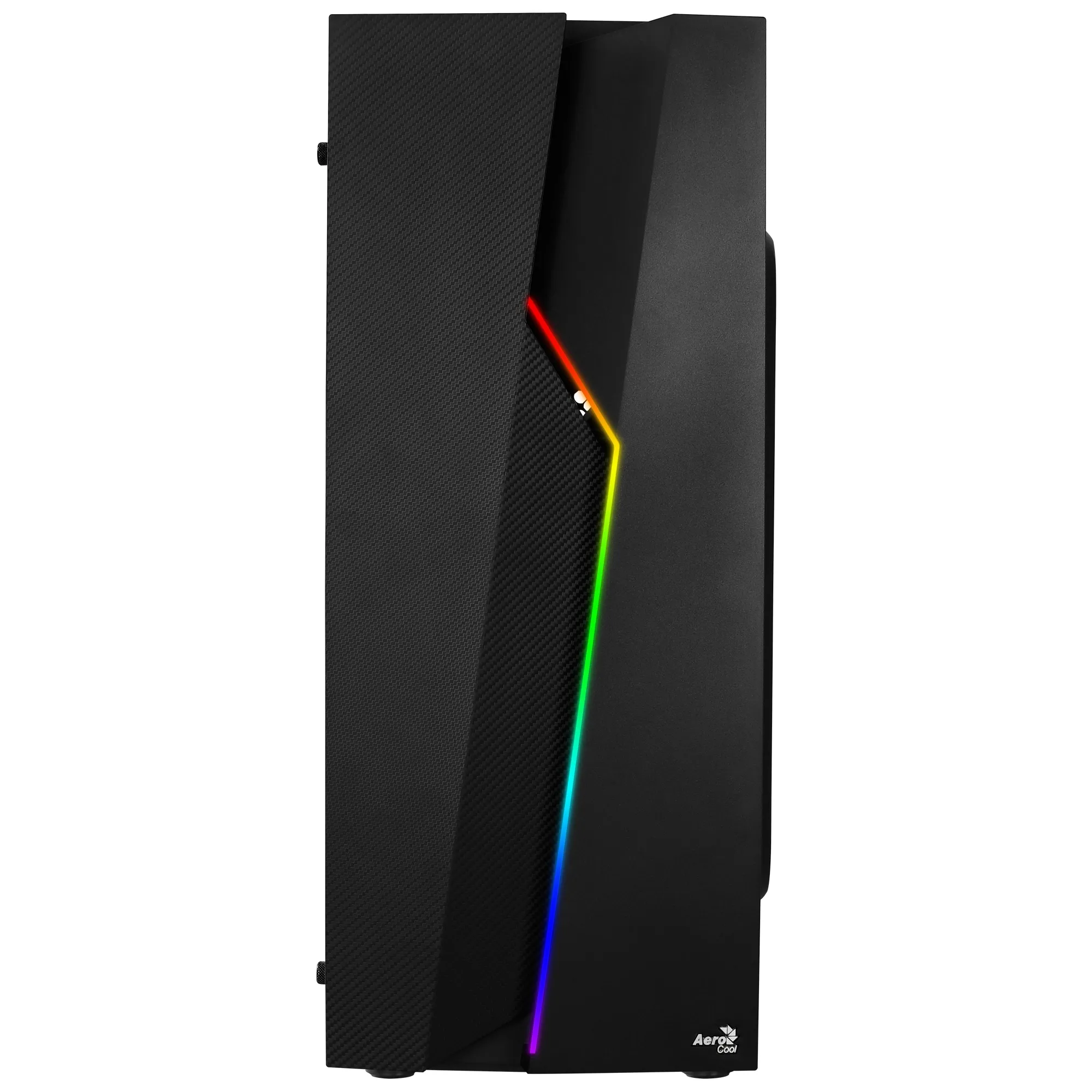 AeroCool Bolt Midi-Tower Case with window and RGB lighting, Black
