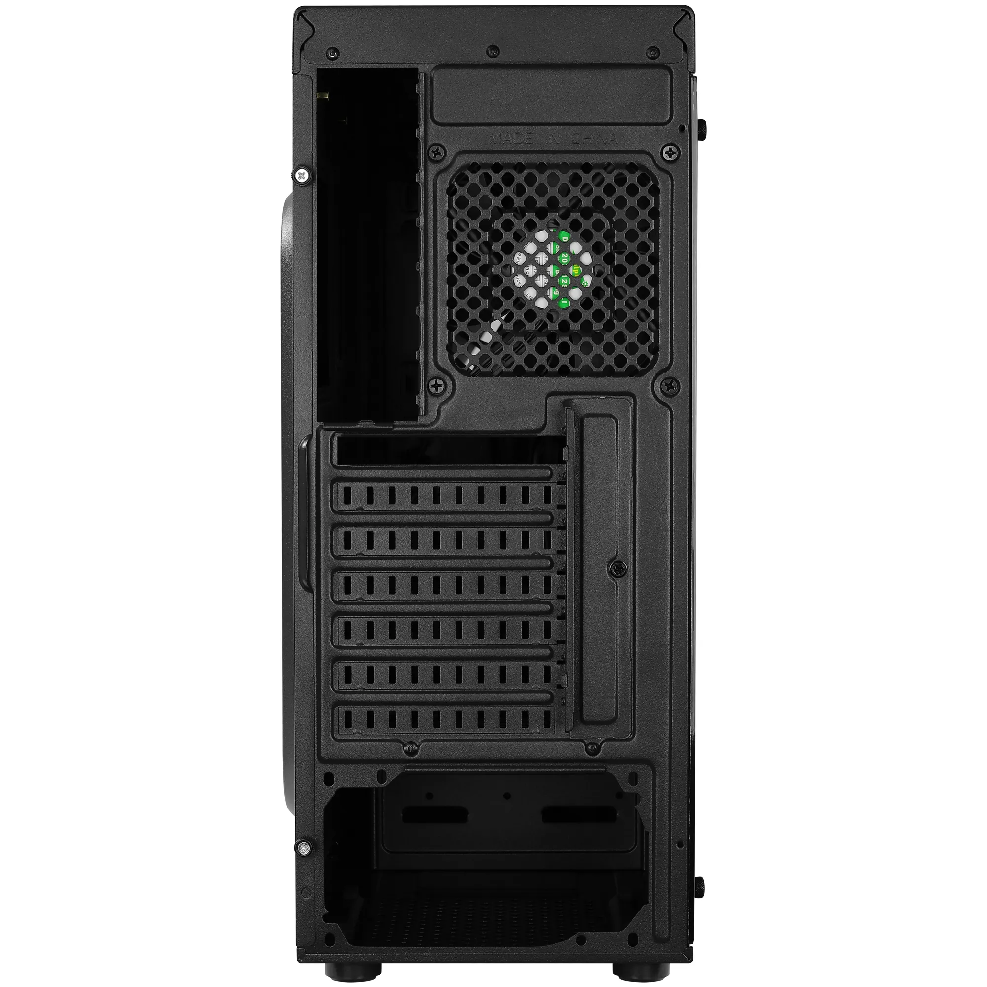 AeroCool Bolt Midi-Tower Case with window and RGB lighting, Black