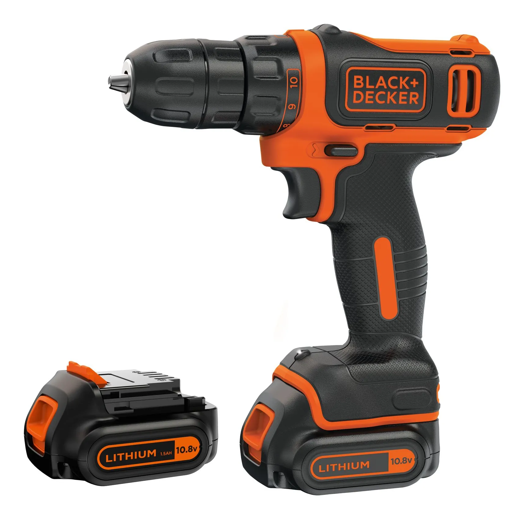 BLACK+DECKER BDCDD12KB-QW - sladdl&ouml;s borrmaskin +2 Batteries