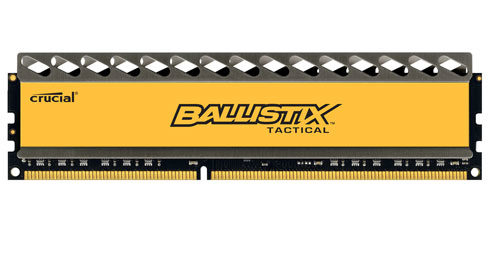Crucial 4GB (1x4GB) Ballistix Tactical, DDR3 2133MHz - Yellow