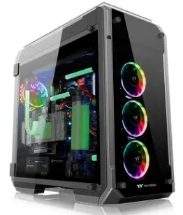 Thermaltake View 71 Tempered Glass Edition -t&auml;ystornikotelo ikkunalla, musta